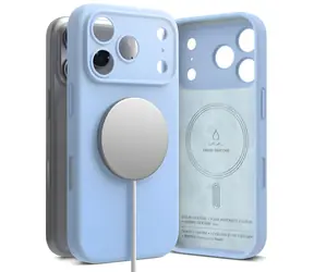 Ringke Silicone MagSafe iPhone 18 Pro Max světle modrá / Kryt / Silikon / MagSafe