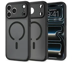 Spigen Ultra Hybrid Mag frost black / Ochranný kryt / Apple iPhone 18 Pro/17 Pro / MagSafe