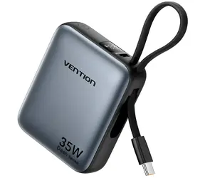 Vention FHEH0 šedá / Powerbanka / 10000 mAh / USB-C / PD 35 W