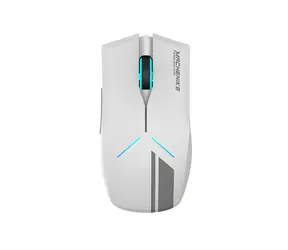 Machenike M721 bílá / Bezdrátová herní myš / 10000 DPI / RGB podsvícení