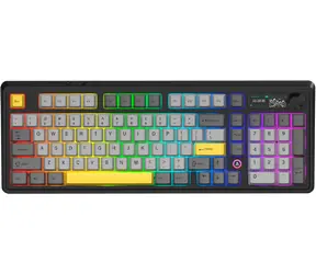 Ajazz AK980 V2 / Herní klávesnice / mechanická / Gift Switch V2 / USB-C / Bluetooth / 2.4 GHz / RGB