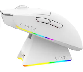 Ajazz AJ139 V2 MC bílá / Bezdrátová herní myš / PixArt PAW3311 / 12 000 DPI / 2,4 GHz / Bluetooth / 1000 Hz