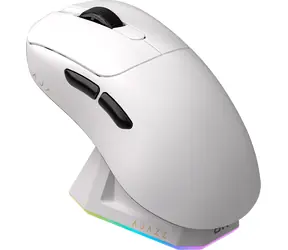 Ajazz AJ179 PRO bílá / Bezdrátová herní myš / PixArt PAW3395 / 26000 DPI / 8000 Hz / dokovací stanice