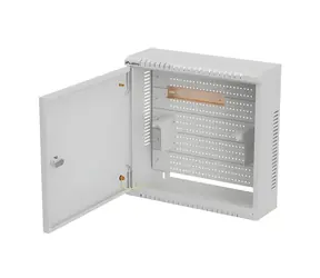 Rozvaděč 10" nástěnný MESH šedý / Nástěnný rozvaděč / 400x400x140 mm / smontovaný