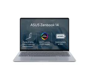 ASUS Zenbook A14 modrá / Notebook / 14" WUXGA / Qualcomm Snapdragon X1-26-100 / 8GB / 512GB SSD / W11H