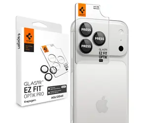 Spigen Glass tR EZ Fit Optik Pro 2 Pack tmavě šedé / Ochranné sklo fotoaparátu / Apple iPhone 18 Pro Max/18 Pro / 2 ks