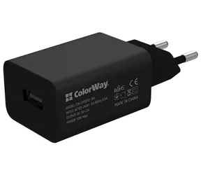 Colorway černá / Síťová nabíječka / 1x USB / 10 W / 100-240 V