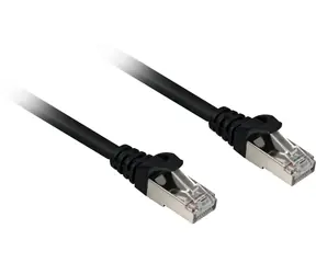 Sharkoon CAT 6A 20 m černá / Patch kabel / S/FTP / RJ45-RJ45 / bez halogenu