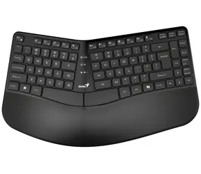 GENIUS Ergo KB-7000BT černá / Bezdrátová klávesnice / duální Bluetooth + 2,4GHz / Copilot / USB / CZ+SK layout