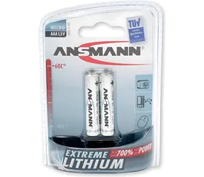 Ansmann Extreme Lithium Micro AAA LR03 / Baterie / 1,5 V / 2 ks