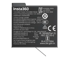 Insta360 Akumulátor Xtreme pro Insta360 X6 / 2600 mAh / Li-Ion / až 140 min v 8K
