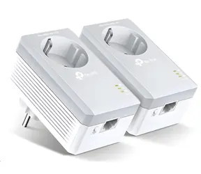 TP-Link TL-PA4010PKIT / Powerline adaptér AV600 / LAN + AC zásuvka / HomePlug AV / 2 ks