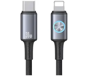 USAMS Huan Series SJ753 Tarnish / Datový kabel / USB-C - Lightning / 30W / 1,2 m