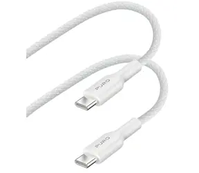 Puro Opletený kabel USB-C - USB-C bílá / Datový kabel / Power Delivery / 140 W / 2 m