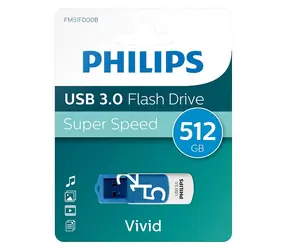 Philips Vivid Edition Spring Blue / Flash disk / 512 GB / USB 3.0