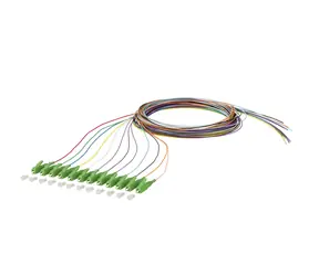 METZ CONNECT OpDAT / Optický pigtail / LC/APC / OS2 / 12 barev / VPE 12
