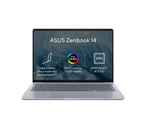 ASUS Zenbook 14 UX3480KA modrá / Notebook / 14" WUXGA OLED / Ryzen AI 5 330 / 24GB / 512GB SSD / Radeon 820M / bez OS