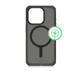 itSkins HYBRID_R MagFrost černá / Kryt / Apple iPhone 15 Pro Max