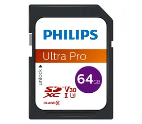 Philips SDXC 64GB / Paměťová karta / Class 10 / UHS-I U3 / V30 / A1