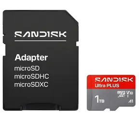 SanDisk Ultra Plus microSDXC 1 TB / Paměťová karta / UHS-I / Class 10, U1, A1 / čtení: 200 MB/s