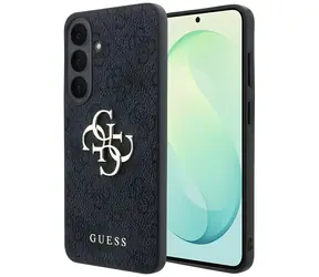 Guess Embossed 4G Ring Classic Logo černá / Zadní kryt / Samsung Galaxy S26 FE / MagSafe
