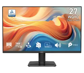 27" MSI PRO MP275QDE E14 černá / Monitor / IPS / WQHD / 144Hz / 1ms / HDMI+DP / VESA