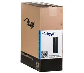 Akyga AK-502-02BK černá / Skříň / Midi Tower / micro ATX, Mini-ITX, Flex-ATX / 2x USB 2.0, 2x USB 3.2 Gen 1 / bez zdroje