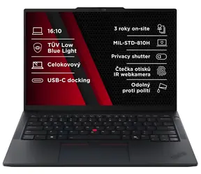 Lenovo ThinkPad E14 G7 černá (21T0S0JD00) / Notebook / 14" WUXGA / AMD Ryzen 7 250 / 16GB / 512GB SSD / AMD Radeon 780M