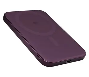 Epico UltraPack EM51 Alu Mag+ tmavě fialová / Bezdrátová powerbanka / 5000 mAh / Qi2 / USB-C / 20W