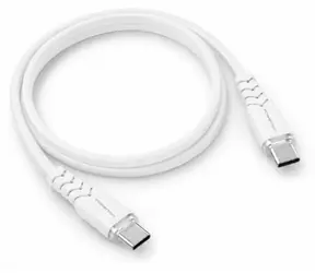 Powerton ENERGY WHITE EDITION USB-C - USB-C bílá / Kabel / Silikonový / PD 100W / 1 m