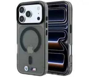 BMW M IML Glossy Metal Logo & Trims černá / Pouzdro / MagSafe / iPhone 17 Pro Max / 18 Pro Max