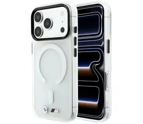 BMW M IML Frosted Metal Logo & Trims / Zadní kryt / MagSafe / iPhone 17 Pro Max / 18 Pro Max / transparentní