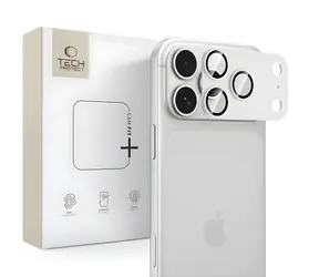 Tech-Protect Camfull Fit+ stříbrná / Ochranné sklo na fotoaparát / Apple iPhone 18 Pro Max