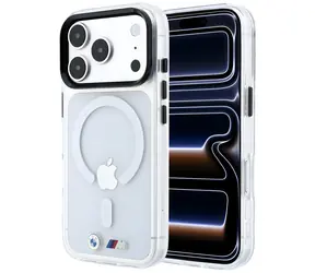 BMW M IML Glossy Metal Logo & Trims transparentní / Pouzdro / MagSafe / iPhone 17 Pro Max / 18 Pro Max