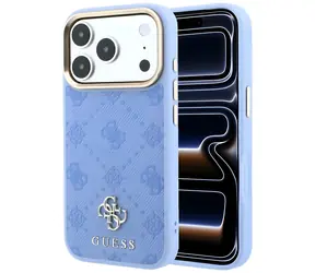 Guess Peony 4G Small Logo MagSafe světle modrá / Zadní kryt / MagSafe / iPhone 17 a 18 Pro