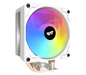 darkFlash M400 ARGB bílá / Chladič CPU / Věžový / 4x heatpipe / Displej teploty / TDP 200 W / Intel + AMD