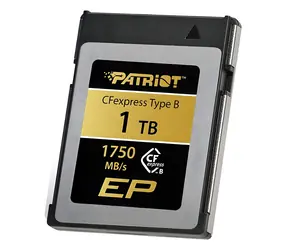 Patriot EP CFexpress Type B 1TB / Paměťová karta / PCIe Gen3 x2 / R: 1750 MB/s / W: 1650 MB/s