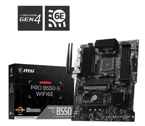 MSI PRO B550-S WIFI6E / Základní deska / AMD B550 / socket AM4 / 4x DDR4 / Wi-Fi 6E / GLAN / ATX
