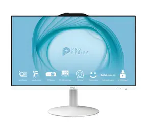 MSI PRO AP242P 14M-1206EU bílá / All-in-one počítač / 23,8" FHD / Intel Pentium G7400 / 8GB / 128GB SSD / W11P