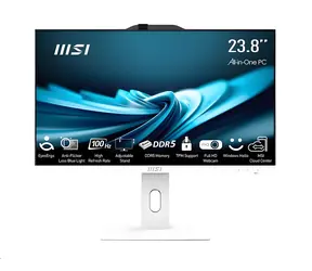 MSI PRO AP242P 14M-1091XEU bílá / All-in-one počítač / 23,8" FHD / Intel Core i3-14100 / 16GB / 512GB SSD / Bez OS