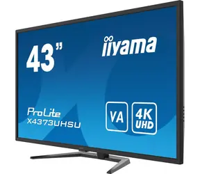 43" IIYAMA ProLite X4373UHSU-B1 / VA / 3840 x 2160 / 4000:1 / 400cd / 8ms / HDMI+DP+mDP / VESA