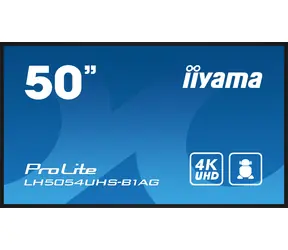 49.5" IIYAMA Prolite LH5054UHS-B1AG černá / VA / 3840 x 2160 / 16:9 / 9.5ms / 5000:1 / 500cd / repro / VGA / DVI / HDMI 