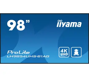 98" IIYAMA LH9854UHS-B1AG / IPS / 3840x2160 / 1200:1 / 500cd-m2 / 8ms / HDMI+DVI+DP+VGA / repro / VESA