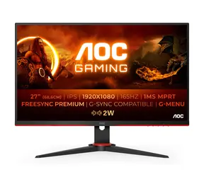 27" AOC 27G2SPAE/BK černá / IPS / 1920 x 1080 / 1ms / 1000:1 / 250cd-m2 / HDMI + DP / VESA / repro