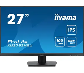 27" IIYAMA ProLite XU2793HSU-B6 černá / IPS / 1920x1080 / 16:9 / 1ms / 1000:1 / 250cd / repro / HDMI / DP