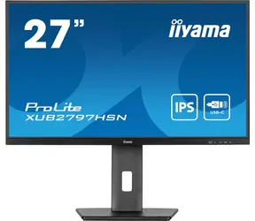 27" IIYAMA ProLite XUB2797HSN-B1 černá / IPS / 1920x1080 / 16:9 / 1ms / 1000:1 / 250cd / repro / HDMI / DP / USB-C