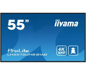 55" IIYAMA ProLite LH5575UHS-B1AG / IPS / 3840 x 2160 / 16:9 / 8 ms / 500 cd / 1200:1 / HDMI / DP