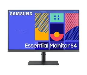 27" SAMSUNG Essential S4 černá / IPS / 1920x1080 / 16:9 / 4ms / 1000:1 / 250cd-m2 / HDMI + DP + VGA / VESA