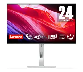 23.8" Lenovo L24m-4A šedá / IPS / 1920 x 1080 / 1ms / 250cd / 1500:1 / USB-C+HDMI / VESA