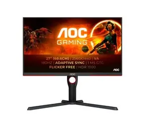 Rozbaleno - 27" AOC AGON Q27G3XMN/BK černá / LED / 2560 x 1440 / 16:9 / 1ms / 1000cd-m2 / HDMI + DP / VESA / rozbaleno